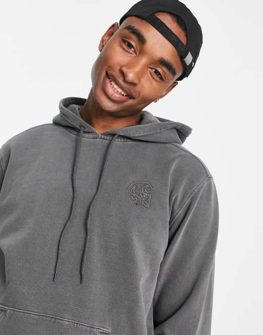 Carhartt WIP verse paisley patch hoodie in black | ASOS