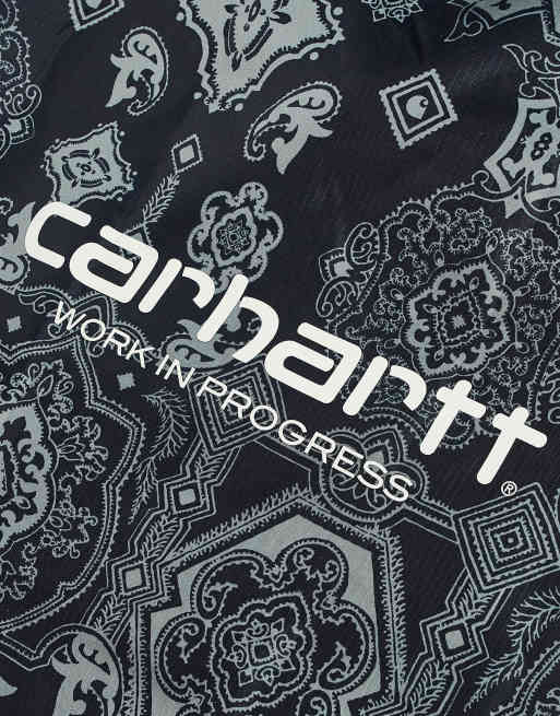Carhartt WIP Verse paisley print shopper bag in black, 4 of 4