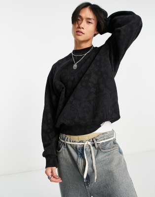 Carhartt WIP verse paisley sweatshirt in black