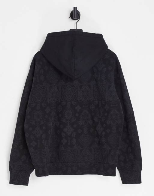 Carhartt WIP - Verse - Sort hættetrøje med paisley-print, 2 af 4