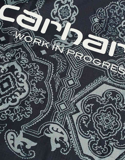 Carhartt WIP - Verse - Sort shoppertaske med paisley-print, 2 af 4