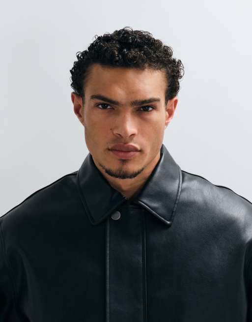 Carhartt WIP veste Arizona en PU noire, 4 de 5