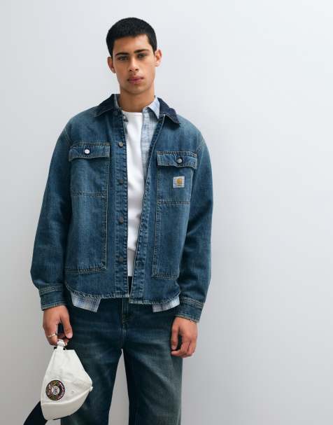 Carhartt WIP veste-chemise en denim Oakland délavé bleu foncé - view 1