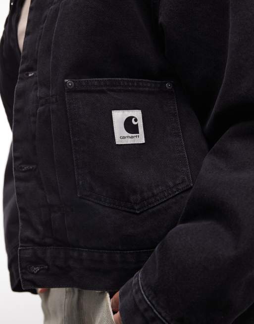 Carhartt WIP veste en jean Belmar délavage noir, 4 de 4