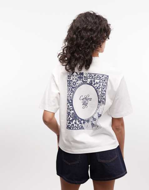 Carhartt WIP - Vestige - Hvid T-shirt med print på ryggen - view 1