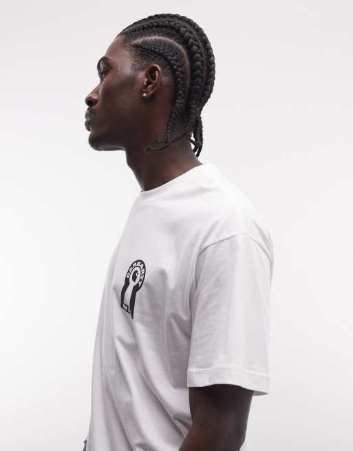Carhartt WIP vestige lock back print t-shirt in white, 5 of 5