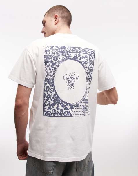 Carhartt WIP – Vestige – Vit t-shirt med tryck baktill - view 1