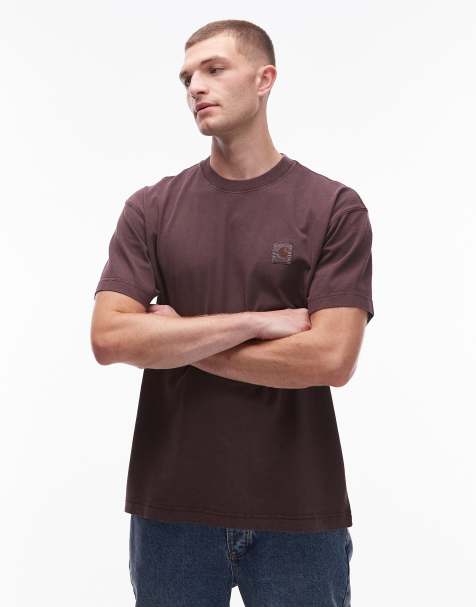 Carhartt WIP – Vista – Brązowy luźny T-shirt - view 1