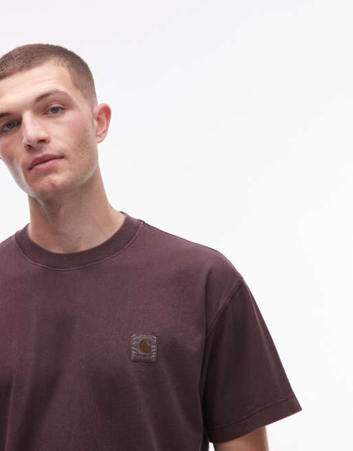 Carhartt WIP – Vista – Brązowy luźny T-shirt, 5 z 5