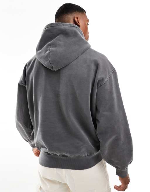 Carhartt WIP - Vista - Felpa con cappuccio grigia, 4 di 4