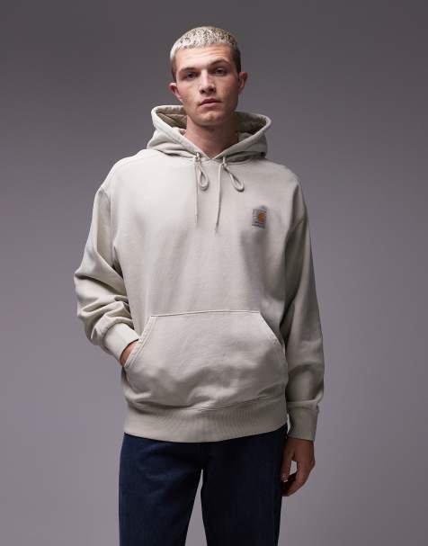 Carhartt WIP - Vista - Felpa con cappuccio oversize beige slavato - view 1