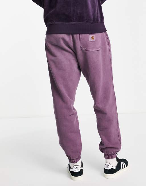 Carhartt WIP Vista Oversized joggingbroek met pigment dye in paars ASOS