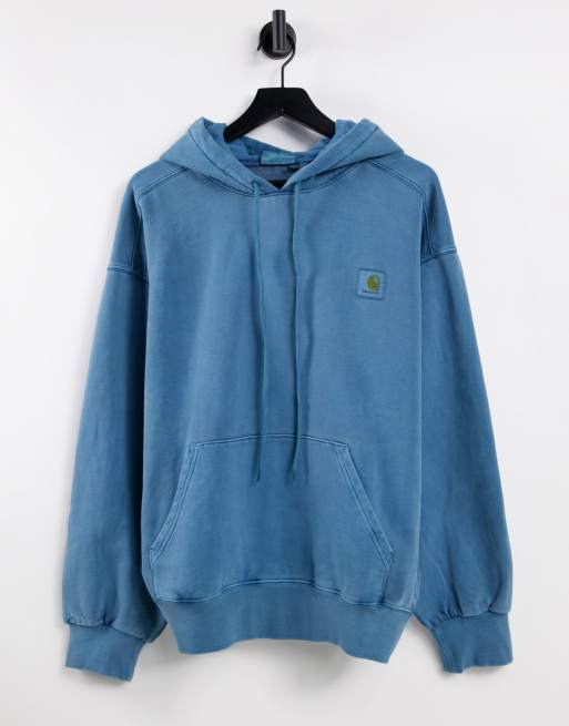 Carhartt WIP vista pigment dye hoodie in blue | ASOS