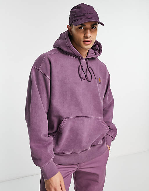 Carhartt WIP vista pigment dye hoodie in purple