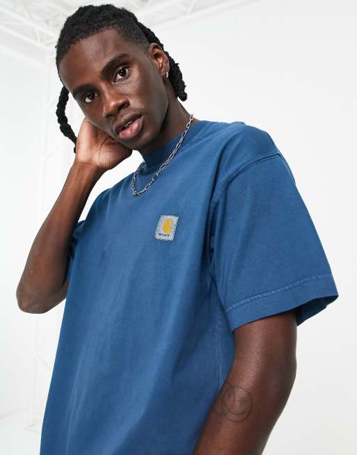 Blue carhartt hot sale shirt