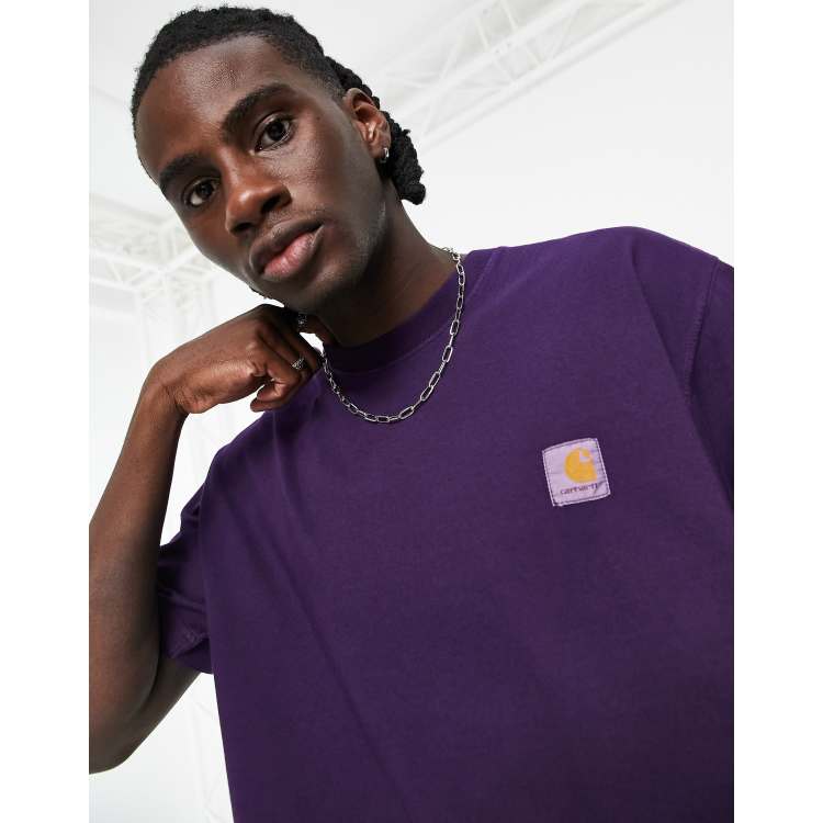 Carhartt WIP vista pigment dye t-shirt in purple | ASOS