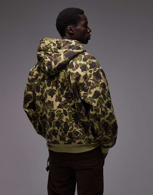 Carhartt WIP - Vista - Sweat à capuche matelassé oversize avec fermeture éclair - Camouflage, 3 de 5