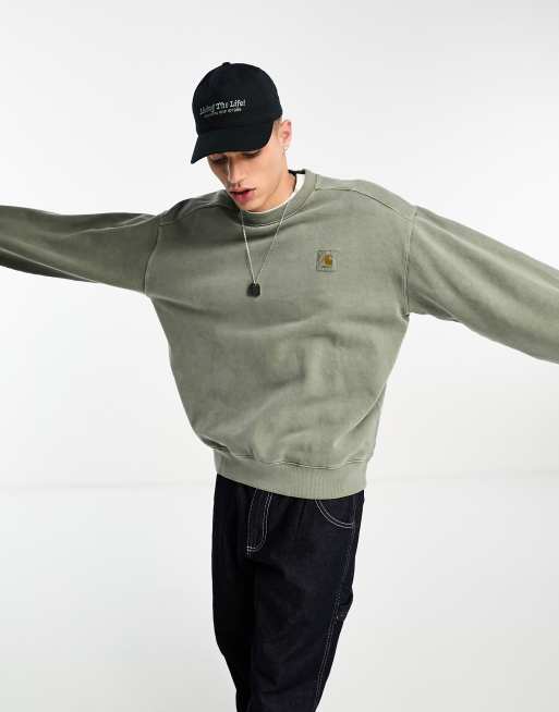 Carhartt WIP vista sweatshirt in green | ASOS