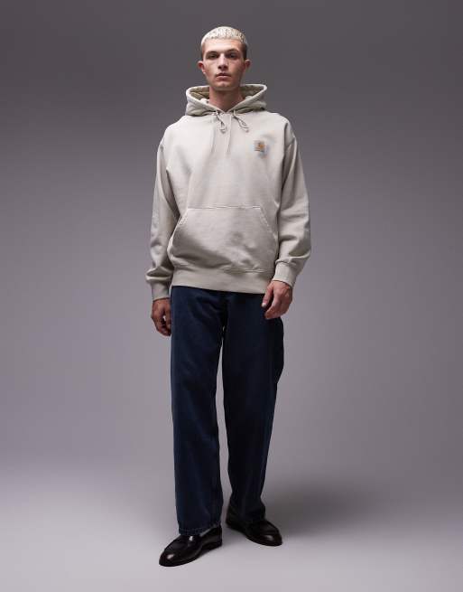 Carhartt WIP - Vista - Vasket beige oversized pullover-hættetrøje, 2 af 5