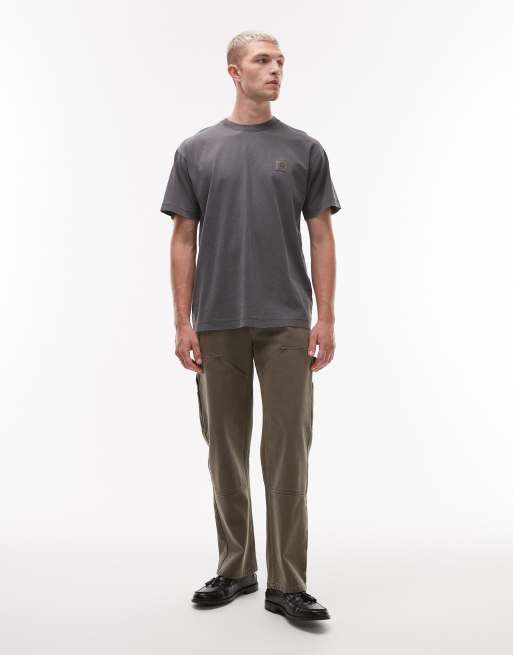 Carhartt WIP - Vista - Vasket sort T-shirt i løstsiddende pasform, 2 af 5
