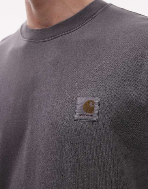 Carhartt WIP - Vista - Vasket sort T-shirt i løstsiddende pasform, 5 af 5