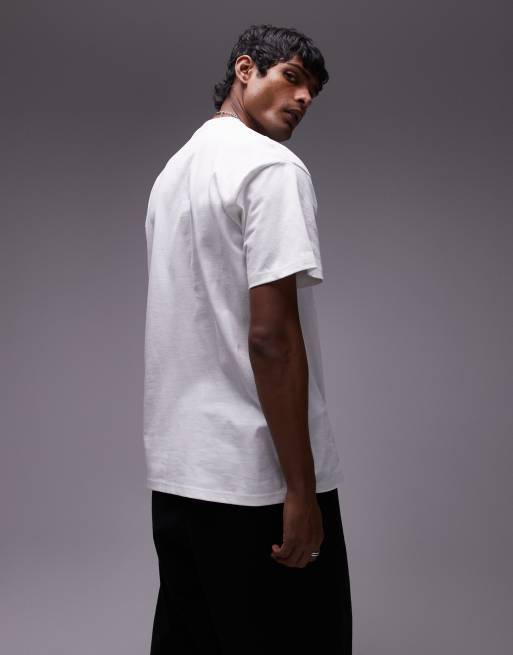 Carhartt WIP – Vit, kortärmad t-shirt med ficka, 3 av 4