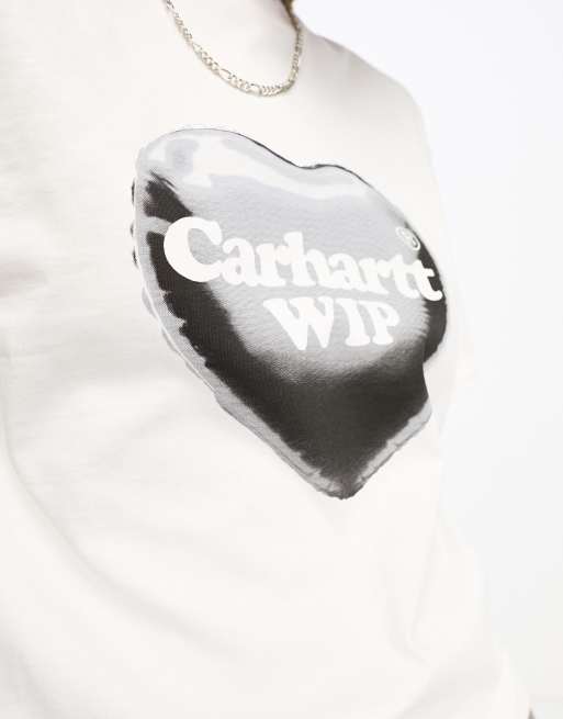 Carhartt WIP – Vit t-shirt med ballonghjärta, 2 av 4