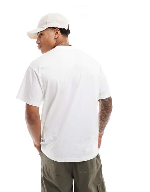 Carhartt WIP – Vit t-shirt med broderad text, 2 av 4