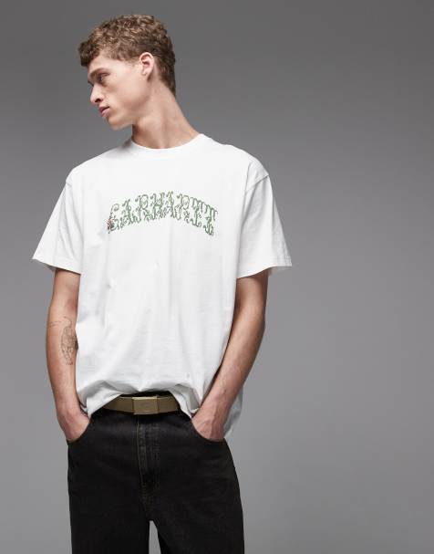 Carhartt WIP – Vit t-shirt med monogram - view 1