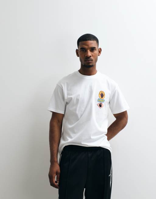 Carhartt WIP – Vit t-shirt med staplat vindruvstryck, 5 av 5