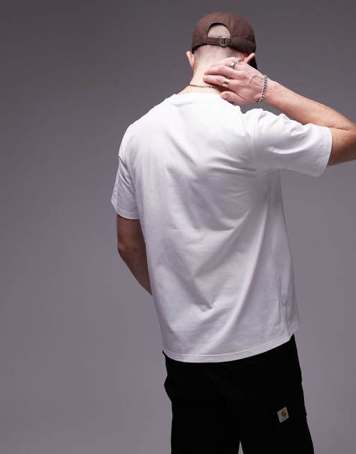 Carhartt WIP – Vit t-shirt med universitetstext, 4 av 4