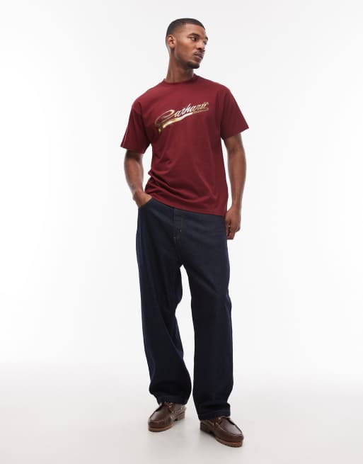 Carhartt WIP - Vroooom - Bordeaux T-shirt, 2 af 5