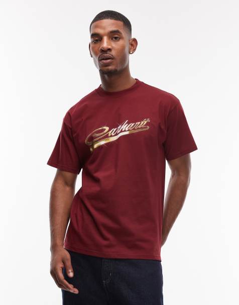 Carhartt WIP – Vroooom – Vinröd t-shirt - view 1