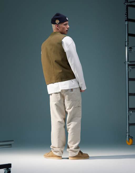 Carhartt WIP - Walter - Bukser med dobbelte knæ i lys beige - Del af sæt, 4 af 5