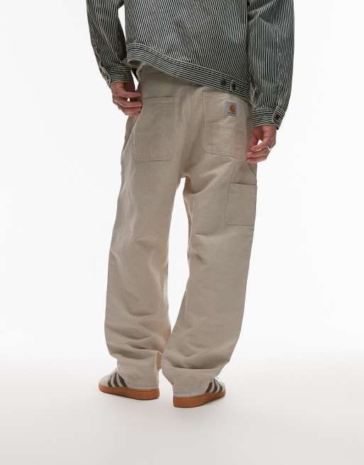 Carhartt WIP - Walter - Cargobroek met dubbele knie in beige, 3 van 5