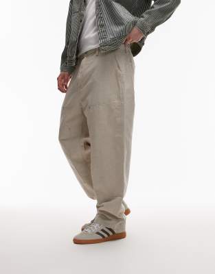 Carhartt Walter Double Knee Cargo Pants In Neutral