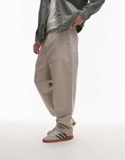 Carhartt WIP walter double knee cargo trouser in beige