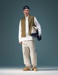 [Carhartt WIP] Carhartt WIP Walter double knee pants in light beige (part of a set)-White W36-38 CREAM