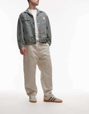 Carhartt WIP - Walter - Hose in Beige mit doppelter Stofflage an den Knien-Neutral