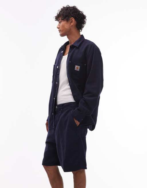 Carhartt WIP – Walter – Locker geschnittene Shorts in Marineblau mit einlagiger Kniepartie, 3 von 5