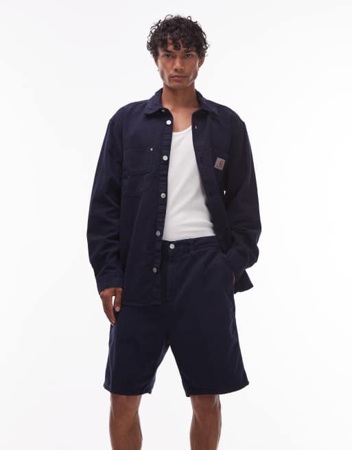 Carhartt WIP - Walter - Pantaloncini taglio comodo blu navy