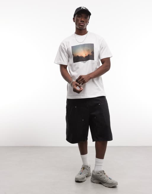 Carhartt WIP - Warm Views - T-shirt avec imprimé au dos et sur le devant - Blanc, 2 de 5
