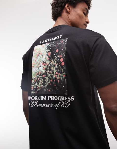 Carhartt WIP - Warm Views - T-shirt avec imprimé au dos et sur le devant - Noir - view 1