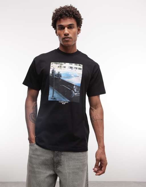 Carhartt WIP - Warm Views - T-shirt avec imprimé au dos et sur le devant - Noir, 2 de 5