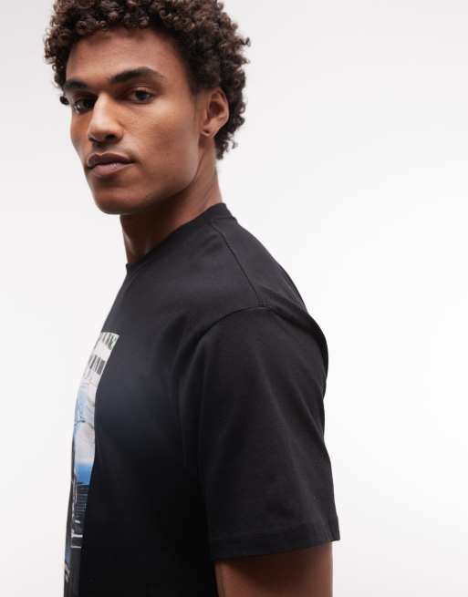 Carhartt WIP - Warm Views - T-shirt avec imprimé au dos et sur le devant - Noir, 4 de 5