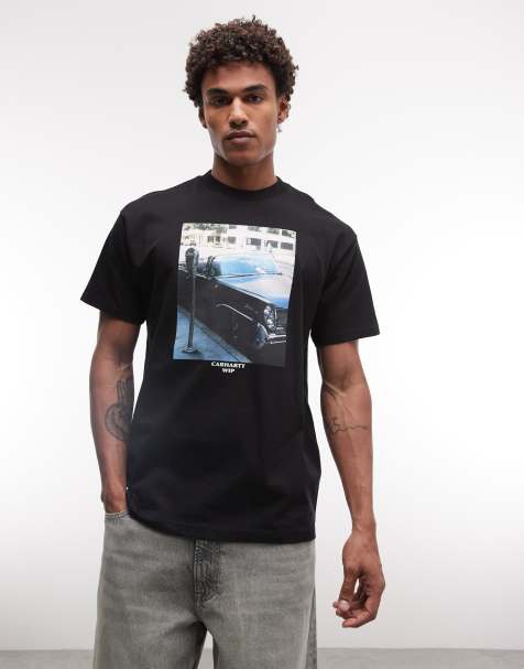 Carhartt WIP - Warm Views - T-shirt nera con stampa sul retro - view 1