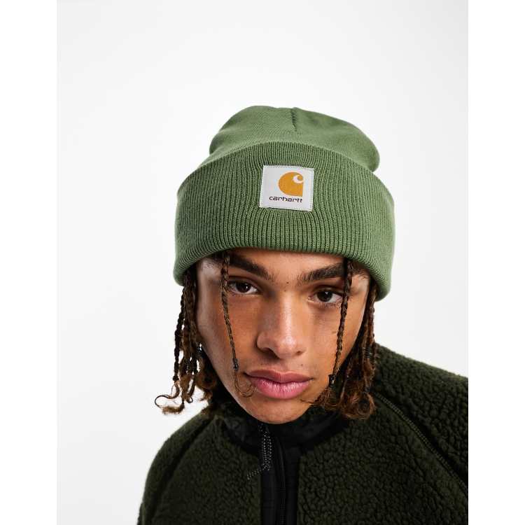 Green store carhartt beanie