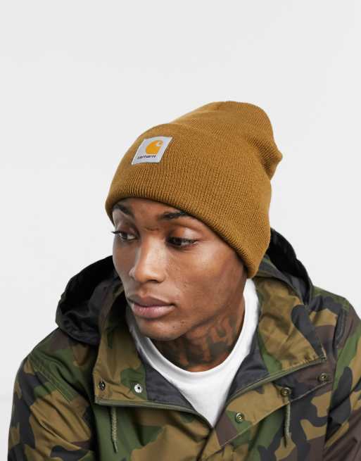 CARHARTT WIP Watch Logo-Appliquéd Ribbed-Knit Beanie for Men