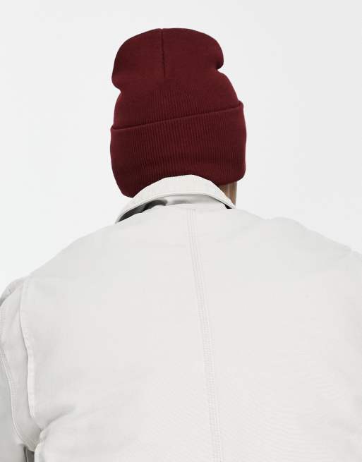 carhartt red and white beanie