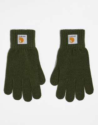 Carhartt WIP watch gloves in green φωτογραφία